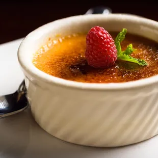 Butterscotch Creme Brulee.