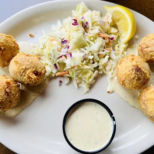 These Crab Hush Puppies are the BOMB!