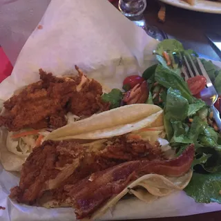 Chicken Fried Chicken Tacos
