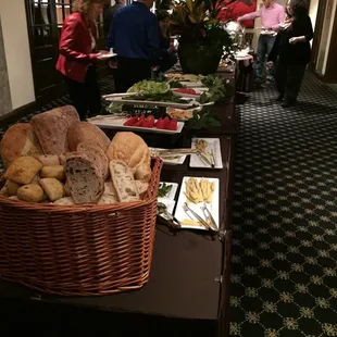 a table full of food