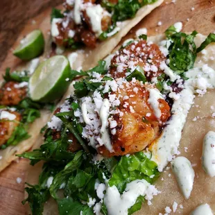 SHRIMP TACOS
