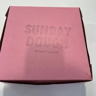 Good things come in pink boxes, like doughnuts!