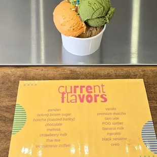 Flavors ..I had Thai Tea, Matcha and Vietnamese coffee