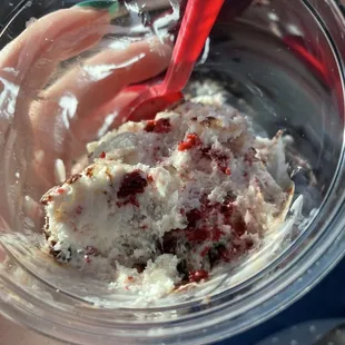 Royal red velvet ice cream