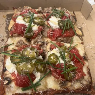 pizza, food