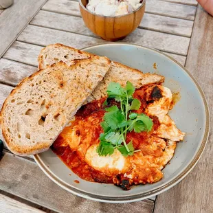 Shakshuka w/ a side of potato salad