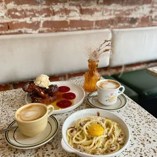 Carbonara, Pain Perdu, Cappuccino