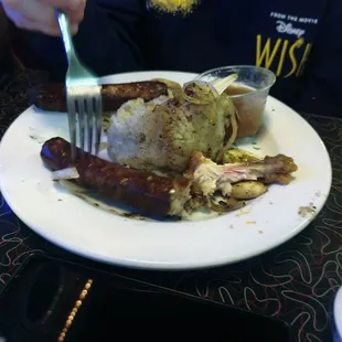 Bangers and mash.
