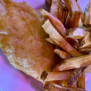 Hand cut fries and hand dipped fish with delicious flavor!