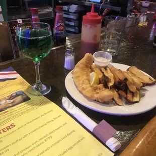 Green wine for St Paddy&apos;s Day!