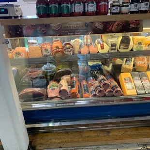 a variety of cheeses