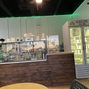 the interior of a restaurant