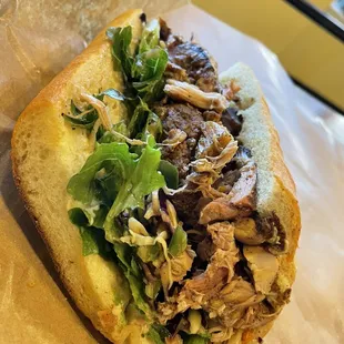 Jerk chicken sandwich