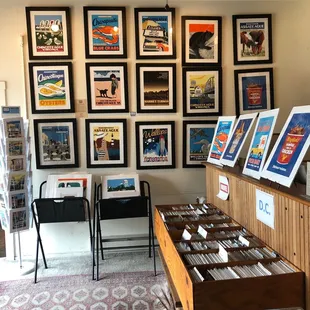 Wall of art for sale.