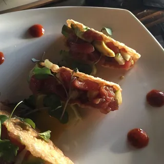 Ahi Tuna Poke Tacos