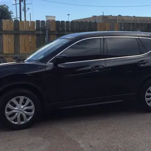 15% tint on all windows except windshield. No factory tint was present prior.