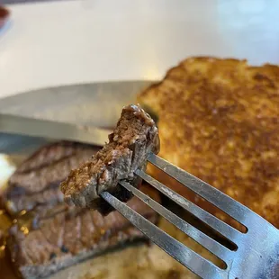 a steak and french toast