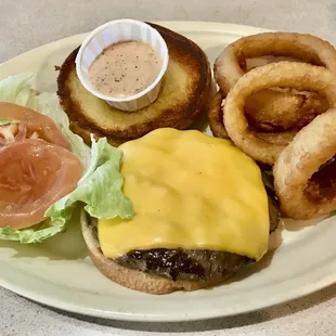 Hamburger with cheese