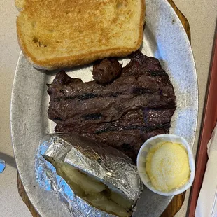 Steak and baked potato