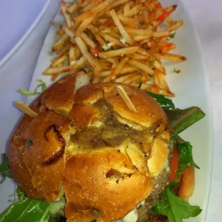 RQs Lamb Cheeseburger