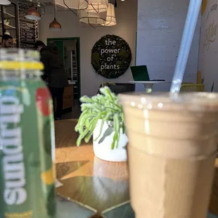 Radiant greens cold pressed juice and an espresso powerhouse smoothie! Service was amazing, lovely staff!