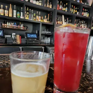 Night cure (yellow) and Kentucky bramble (pink)