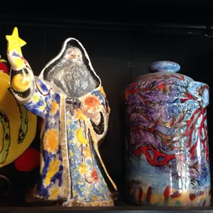 completed plate, Father Winter, cookie jar