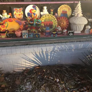 sample art in the window