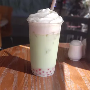 a cup of bubble tea
