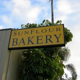 a sign for a bakery