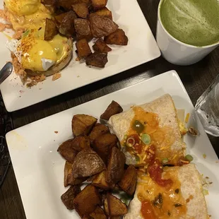 California Burritos/ Smoked Salmon Benedict