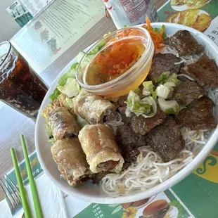 Lemongrass Beef Vermicelli Bowl