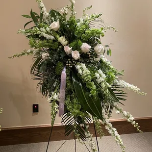 Funeral Spray with Ribbon
