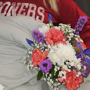 A beautiful arrangement Mackenzie had put together for our sweet friend