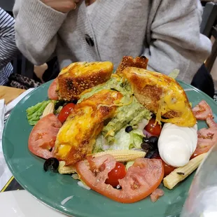 Avocado salad (with grilled cheese)