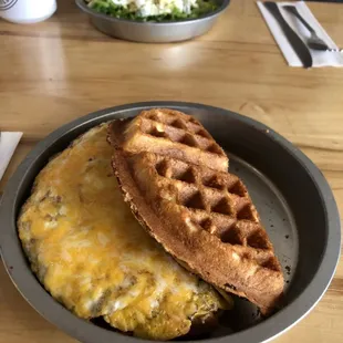 waffles, food