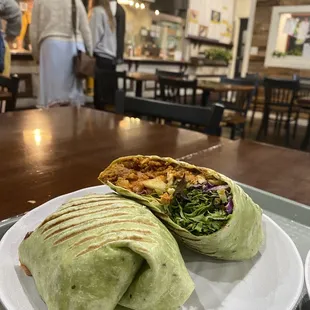 Hot chicken wrap