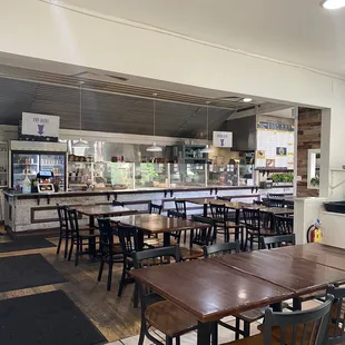 Inside the restaurant