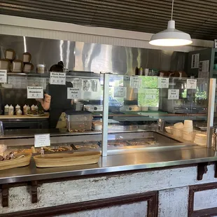 interior, bagels