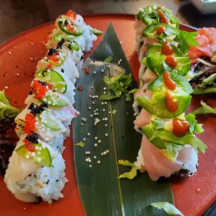 Spider Man Roll (left) and Pokémon Roll (right)