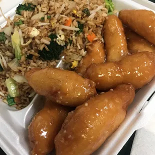 Honey garlic chicken