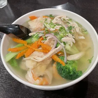 Wonton Combination Egg Noodle Soup