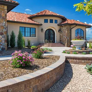 Xeriscaped Front yard in North Colorado Springs