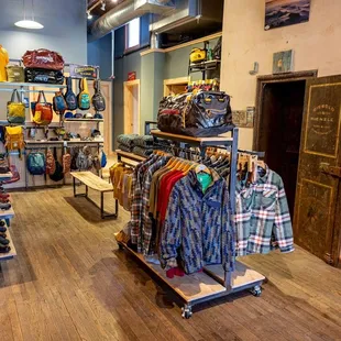 The apparel and gear at Sunflower Outdoor and Bike is updated seasonally and features durable, ethical brands.