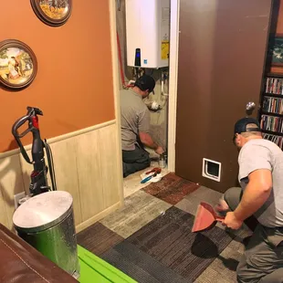 After every job, our technicians make sure the work area is left better than when they found it. Way to go Larry &amp; Jett!