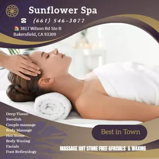 Swedish Massage is a type of massage therapy that uses long, smooth strokes to help relax the body...