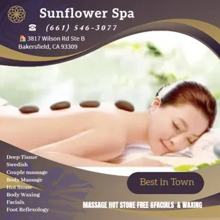 A hot stone massage is a type of massage therapy. It's used to help you relax and ease tense muscles 
and damaged soft tissue...