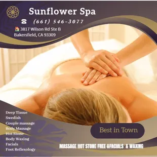 Massage techniques are commonly applied with hands, fingers, 
elbows, knees, forearms, feet, or a device...