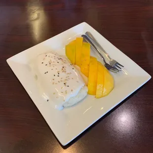 Sticky mango rice!  It has to be the most delicious way to end a Thai meal