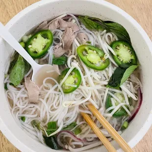 Beef noodle soup (pho)
